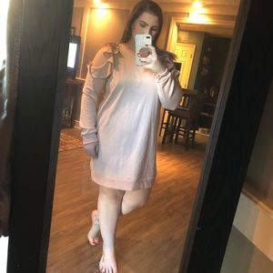 Blush Cold Shoulder Dress